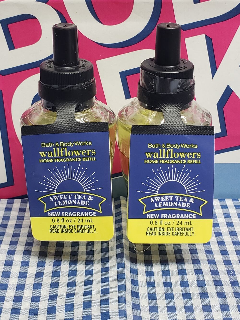 BBW Sweet Tea & Lemonade NEW FRAGRANCE Wallflower 2 Refills